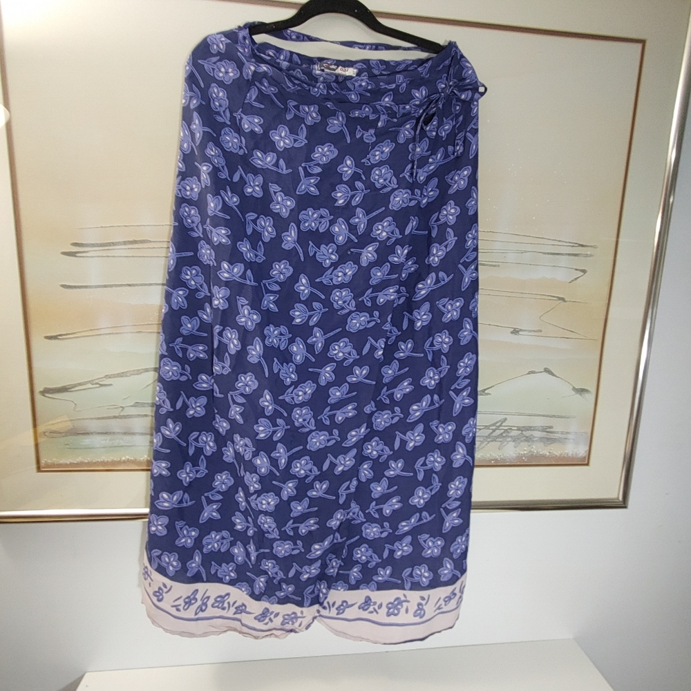 Code One Floral Wrap Skirt Midi Size XL